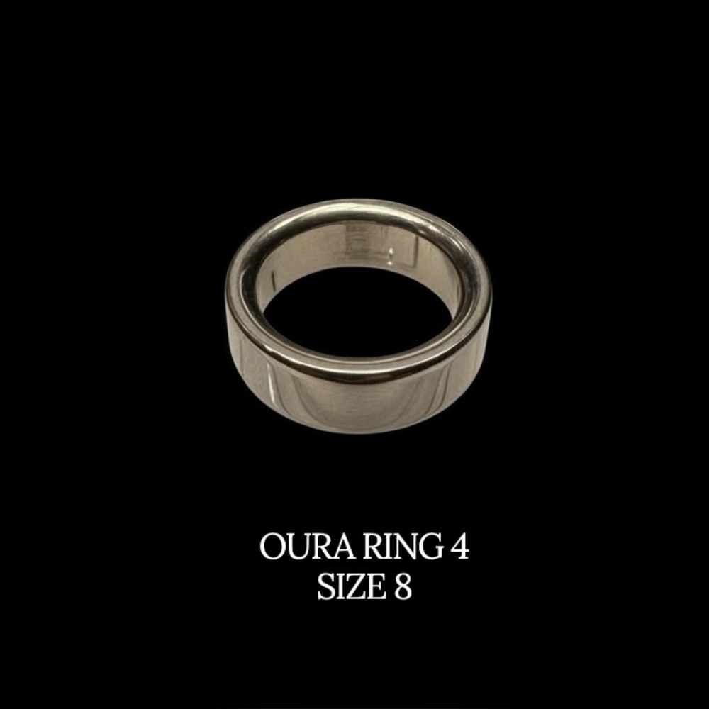 Oura Ring 4 Silver Size 8
